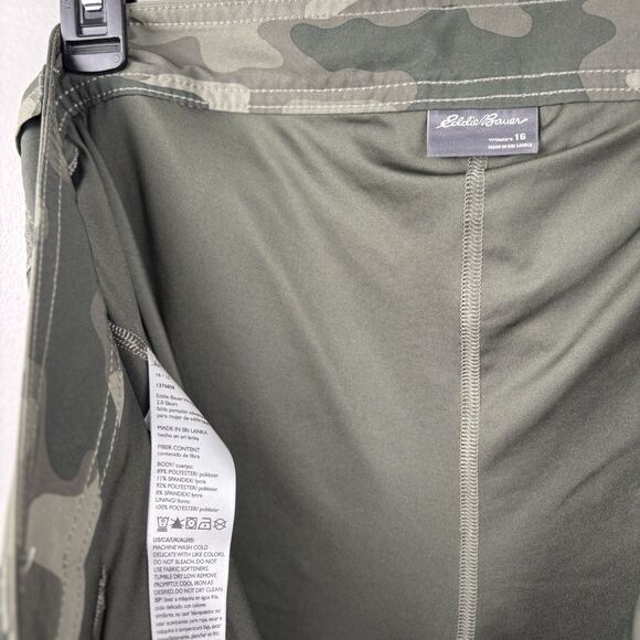 Eddie Bauer Skort Women’s Sz 16 Camo Camo Camouflage Pattern -pockets Super Nice - Picture 9 of 12